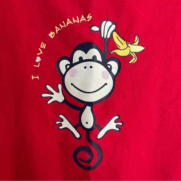 Vintage 90s Y2K 725 Originals Graphic Monkey Banana Tank Top - Picture 2 of 5